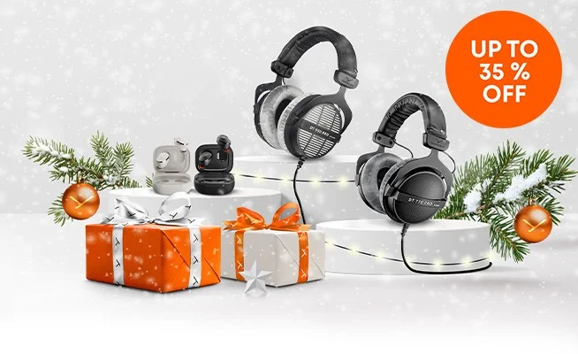 beyerdynamic Holiday Gift Guide 2025 USA Salsaktion Startseite schmaler S XS 12 25